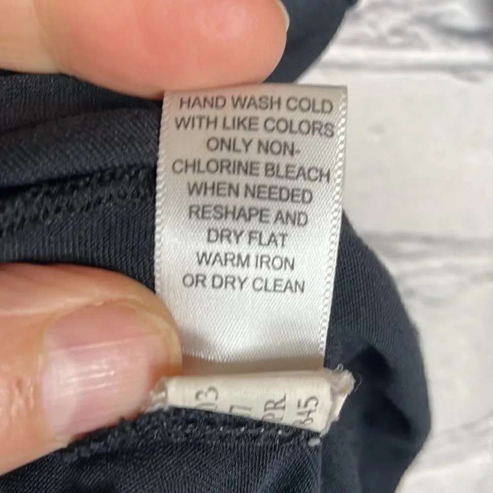 Banana Republic Silk & Modal Black Baby Doll top size XS - Picture 6 of 8